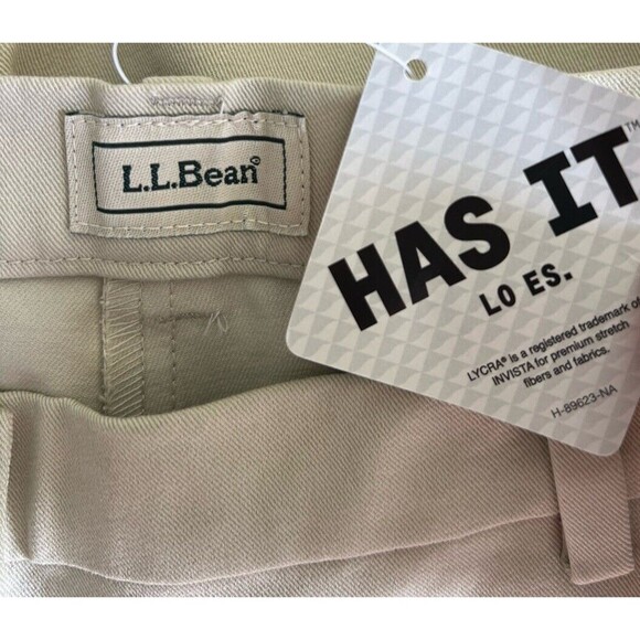 L.L.Bean Women's Wrinkle Free Bayside Pants Original Fit Hidden Comfort Size 14 - Picture 6 of 7